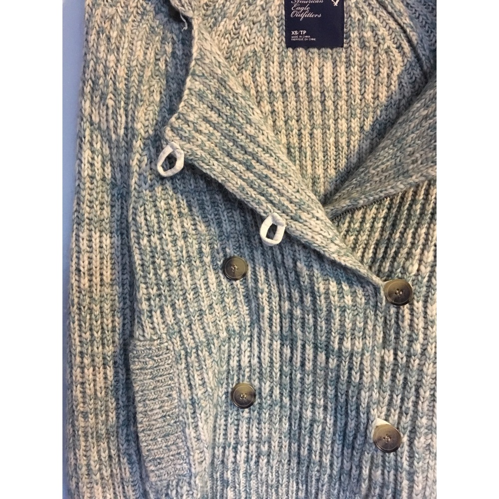 Light Blue Sweater Jacket - Picture 3 of 4